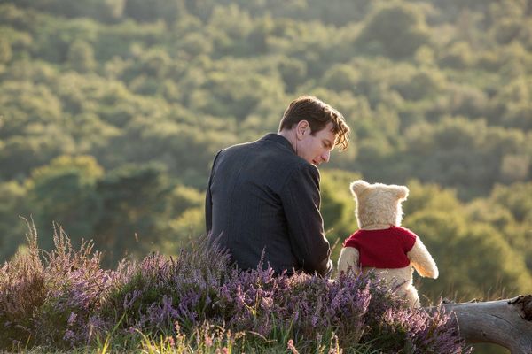 Christopher Robin. (Ewan McGregor) with his long time friend Winnie the Pooh in Disney’s live-action adventure CHRISTOPHER ROBIN.