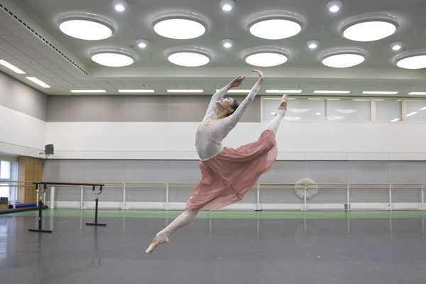 Fumi Kaneko in rehearsal for Don Quixote, The Royal Ballet © 2019 ROH. Photograph by Andrej Uspenski