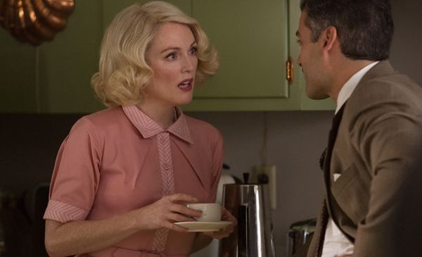 Left to right: Julianne Moore as Margaret and Oscar Isaac as Bud Cooper in SUBURBICON, from Paramount Pictures and Black Bear Pictures.