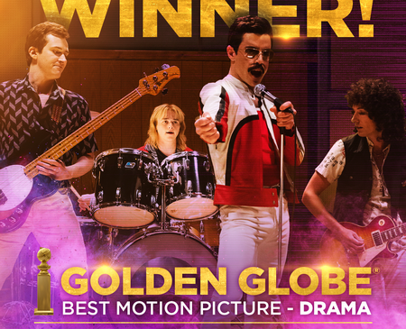 【即時解禁可】『ボヘミアン・ラプソディ』ゴールデン・グローブ賞にて最優秀作品賞受賞！