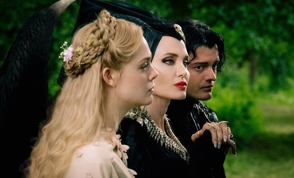 Elle Fanning is Aurora, Angelina Jolie is Maleficent and Sam Riley is Diaval in Disney’s live-action MALEFICENT:  MISTRESS OF EVIL