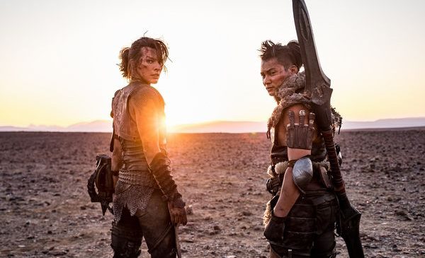 (L-R)  ""ARTEMIS"" (Milla Jovovich) and ""HUNTER"" (Tony Jaa) on set in Screen Gems and Constantin Films' MONSTER HUNTER.