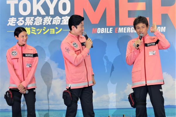 0627『TOKYO MER２』凱旋イベント（鈴木・江口・菜々緒）