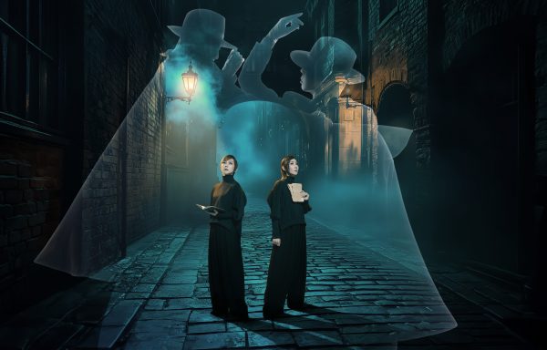A street in the Victorian era of London, a dark and sinister all