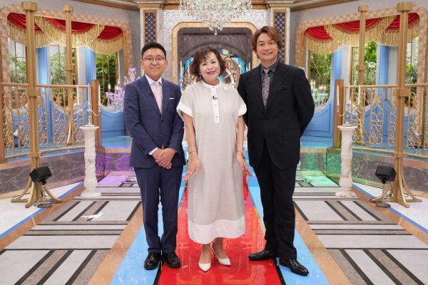05_左から）上垣 皓太朗アナウンサー、上沼恵美子、香取慎吾