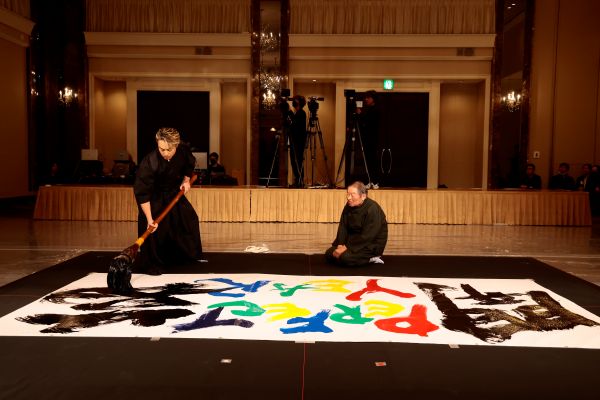 【書道】書道パフォーマンス中