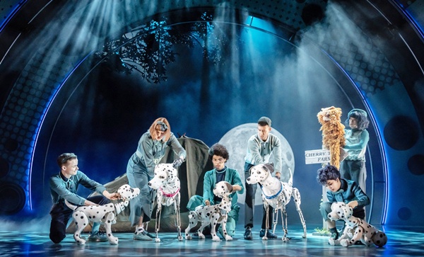 101 DALMATiANS , THE MUSICAL, Music & Lyrics -DOUGLAS HODGE; Book - JOHNNY MCKNIGHT; Stage Adaptation - ZINNIE HARRIS; Director - BILL BUCKHURST, Set Designer - DAVID WOODHEAD, Costume Design - SARAH MERCADÉ, Musical Supervisor - ALFONSO CASADO TRIGO, Puppetry Designer/Director - JIMMY GRIMES, Lighting Designer - JAMES WHITESIDE, New Wimbledon Theatre, London 2024, Credit:: Johan Persson