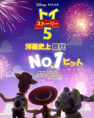 ☆『トイ・ストーリー５』：週末3日間で洋画史上No.1
